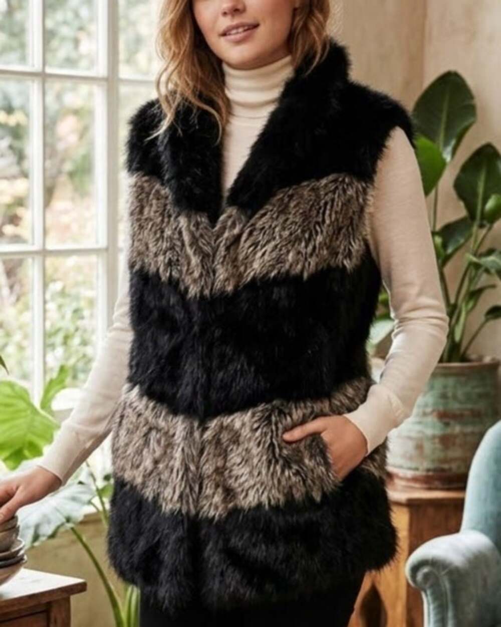 Love Token Soft and Luxurious Rabbit Fur Vest